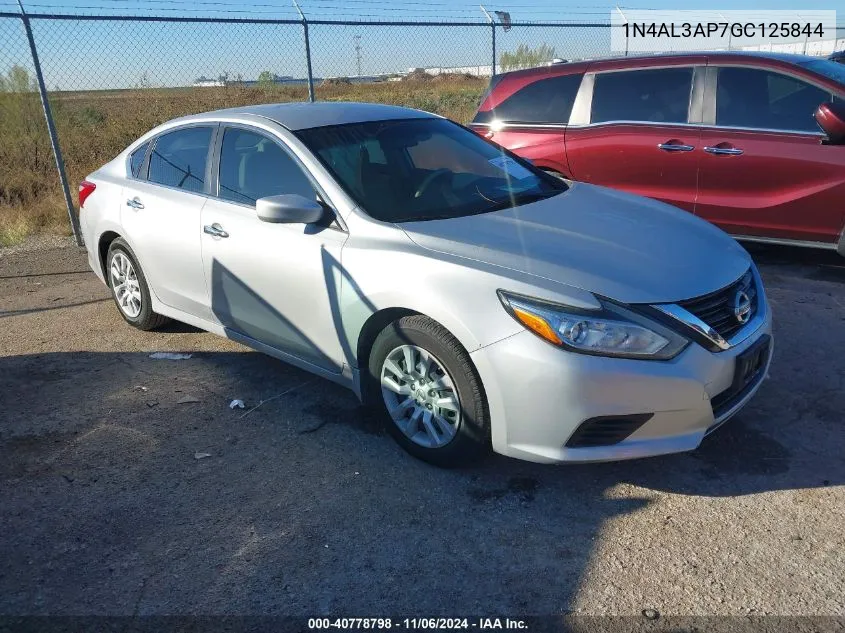 2016 Nissan Altima 2.5 S VIN: 1N4AL3AP7GC125844 Lot: 40778798