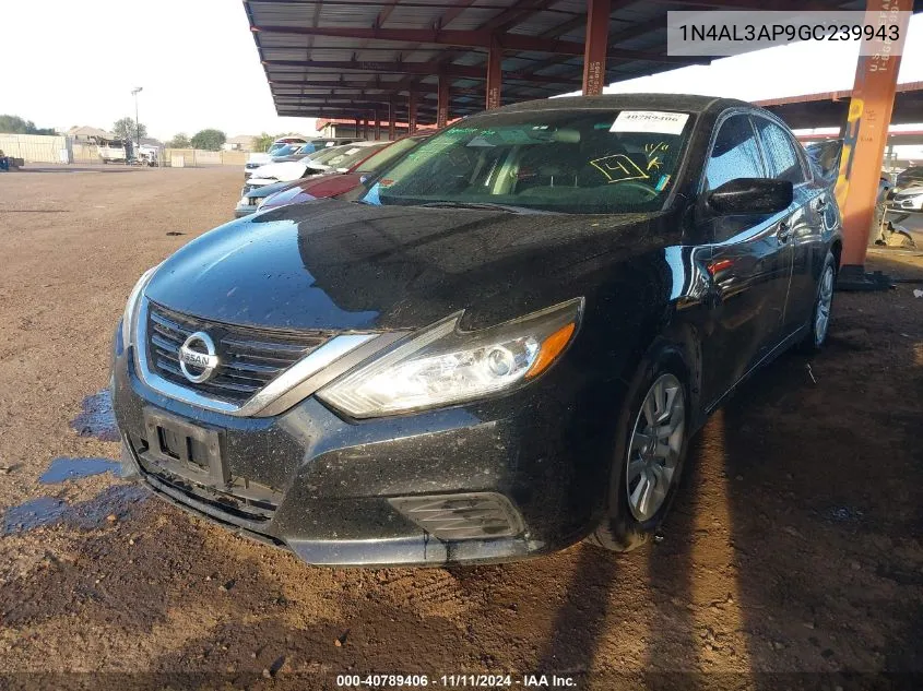 2016 Nissan Altima 2.5/2.5 S/2.5 Sl/2.5 Sr/2.5 Sv VIN: 1N4AL3AP9GC239943 Lot: 40789406