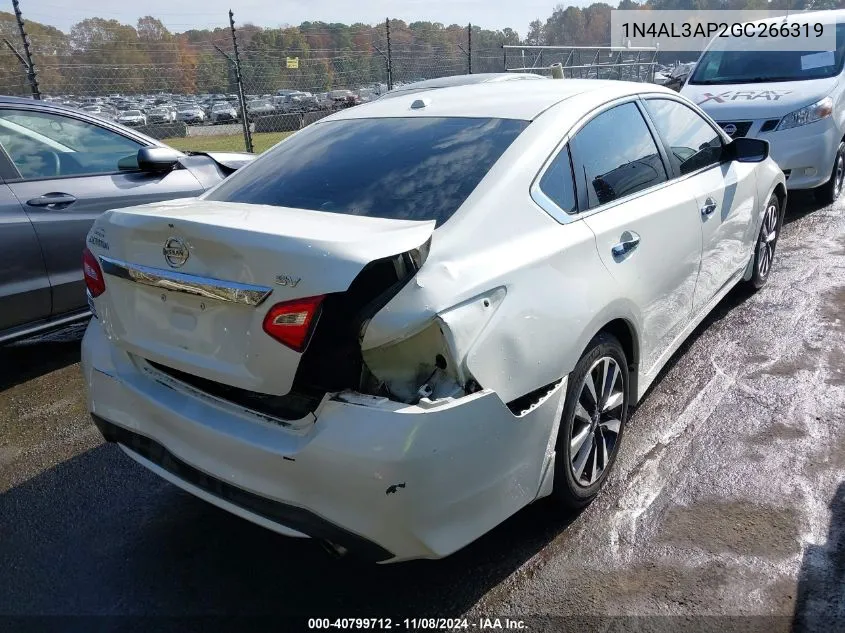 2016 Nissan Altima 2.5 Sv VIN: 1N4AL3AP2GC266319 Lot: 40799712