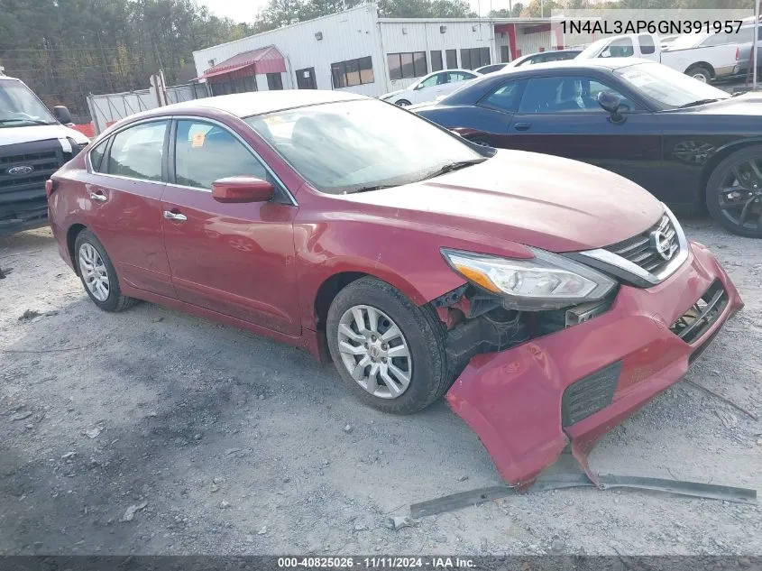 2016 Nissan Altima 2.5 S VIN: 1N4AL3AP6GN391957 Lot: 40825026