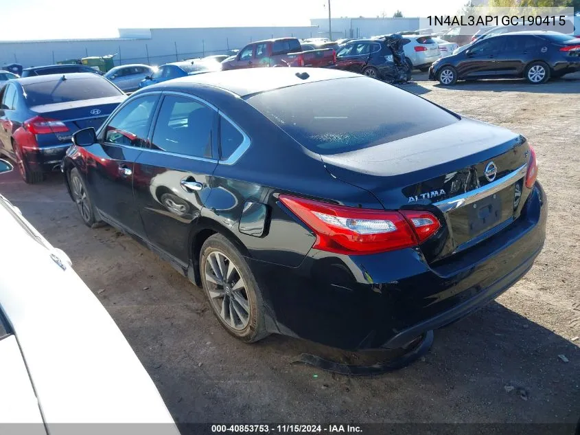 1N4AL3AP1GC190415 2016 Nissan Altima 2.5 Sv