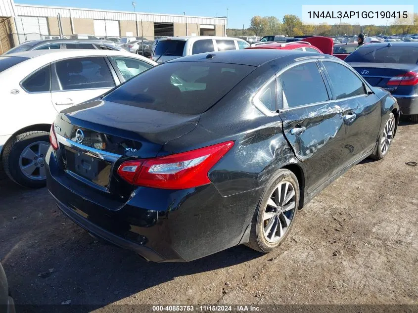 1N4AL3AP1GC190415 2016 Nissan Altima 2.5 Sv