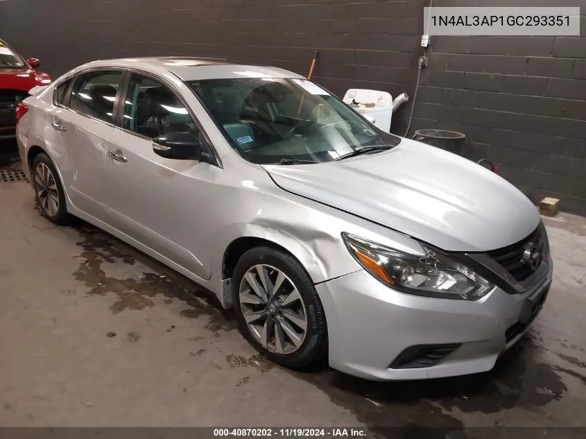 2016 Nissan Altima 2.5 Sl VIN: 1N4AL3AP1GC293351 Lot: 40870202