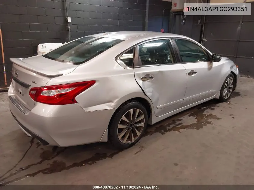 2016 Nissan Altima 2.5 Sl VIN: 1N4AL3AP1GC293351 Lot: 40870202