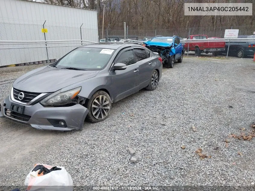 2016 Nissan Altima 2.5 Sl VIN: 1N4AL3AP4GC205442 Lot: 40887617