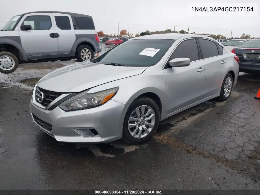 2016 Nissan Altima 2.5/2.5 S/2.5 Sl/2.5 Sr/2.5 Sv VIN: 1N4AL3AP4GC217154 Lot: 40893354