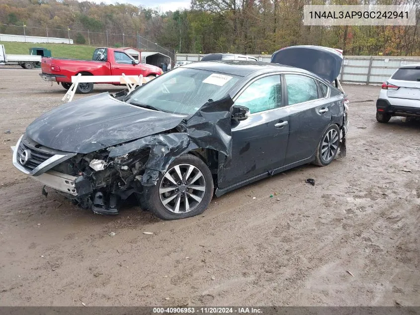 2016 Nissan Altima 2.5 Sv VIN: 1N4AL3AP9GC242941 Lot: 40906953