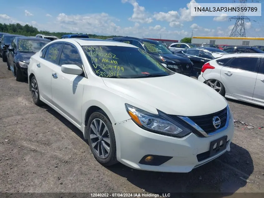 2017 Nissan Altima VIN: 1N4AL3AP3HN359789 Lot: 12040202