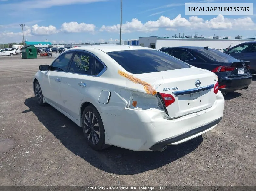 2017 Nissan Altima VIN: 1N4AL3AP3HN359789 Lot: 12040202