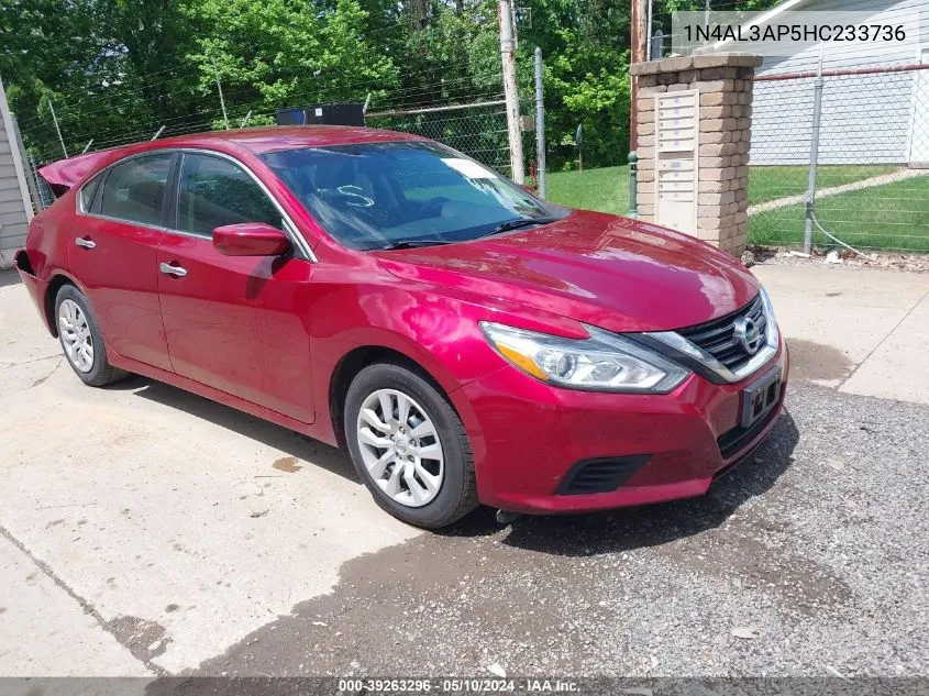 2017 Nissan Altima 2.5 S VIN: 1N4AL3AP5HC233736 Lot: 39263296