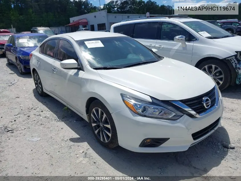 2017 Nissan Altima 2.5/2.5 S/2.5 Sl/2.5 Sr/2.5 Sv VIN: 1N4AL3AP9HC119674 Lot: 39295401