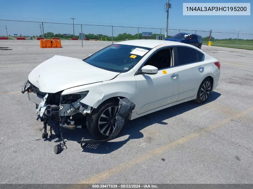 2017 Nissan Altima 2.5 Sl VIN: 1N4AL3AP3HC195200 Lot: 39477039