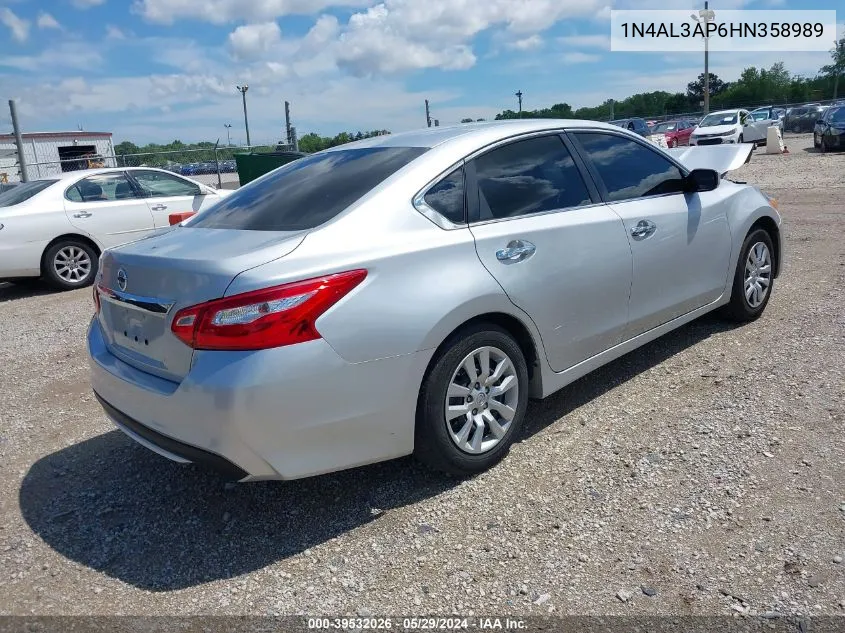 2017 Nissan Altima 2.5 S VIN: 1N4AL3AP6HN358989 Lot: 39532026