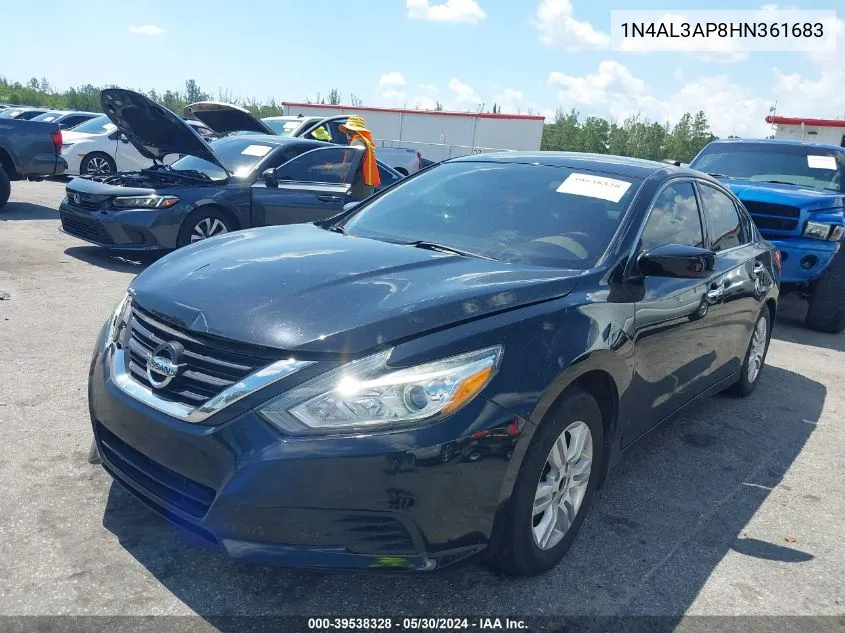 2017 Nissan Altima 2.5 S VIN: 1N4AL3AP8HN361683 Lot: 39538328