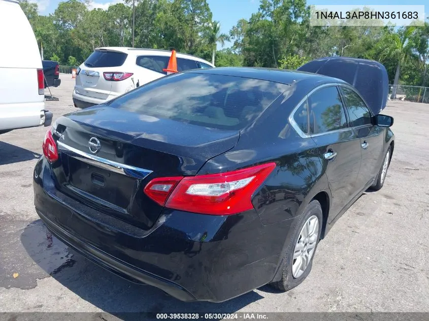 2017 Nissan Altima 2.5 S VIN: 1N4AL3AP8HN361683 Lot: 39538328