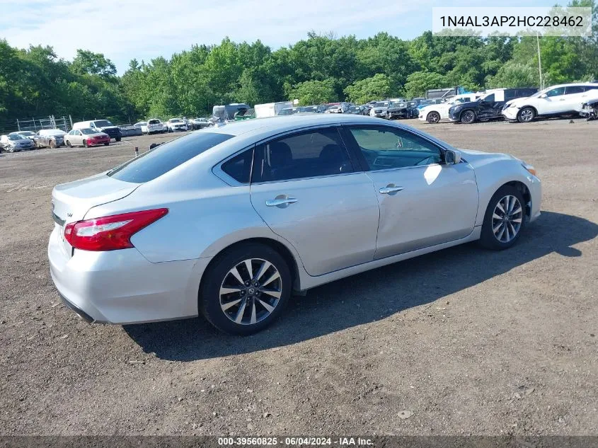 2017 Nissan Altima 2.5 Sv VIN: 1N4AL3AP2HC228462 Lot: 39560825