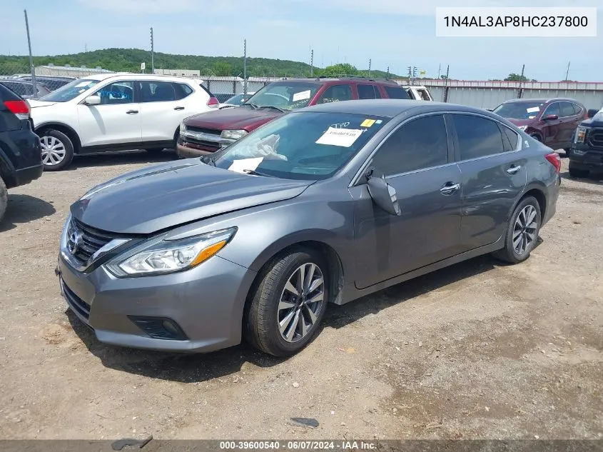 2017 Nissan Altima 2.5 Sv VIN: 1N4AL3AP8HC237800 Lot: 39600540