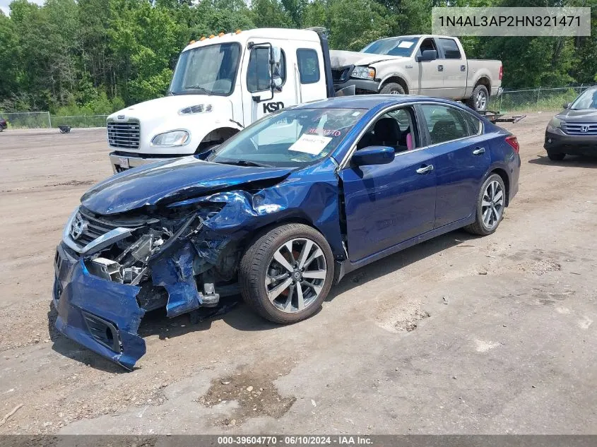 2017 Nissan Altima 2.5 Sr VIN: 1N4AL3AP2HN321471 Lot: 39604770