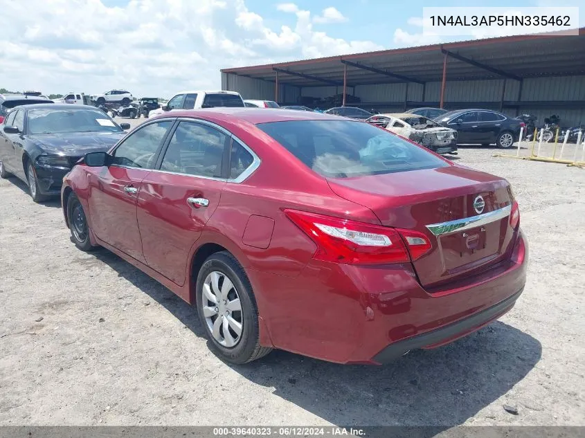 2017 Nissan Altima 2.5 S VIN: 1N4AL3AP5HN335462 Lot: 39640323