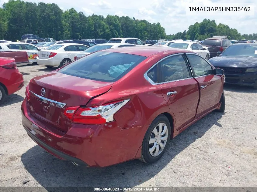 2017 Nissan Altima 2.5 S VIN: 1N4AL3AP5HN335462 Lot: 39640323