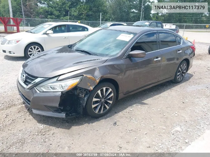 2017 Nissan Altima 2.5/2.5 S/2.5 Sl/2.5 Sr/2.5 Sv VIN: 1N4AL3AP8HC117379 Lot: 39753759