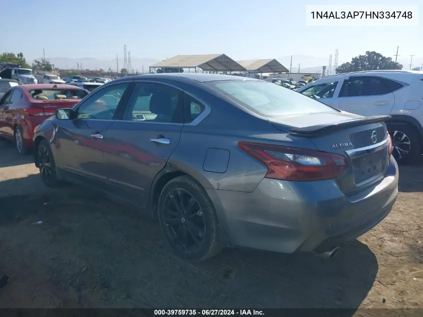 1N4AL3AP7HN334748 2017 Nissan Altima 2.5 Sr