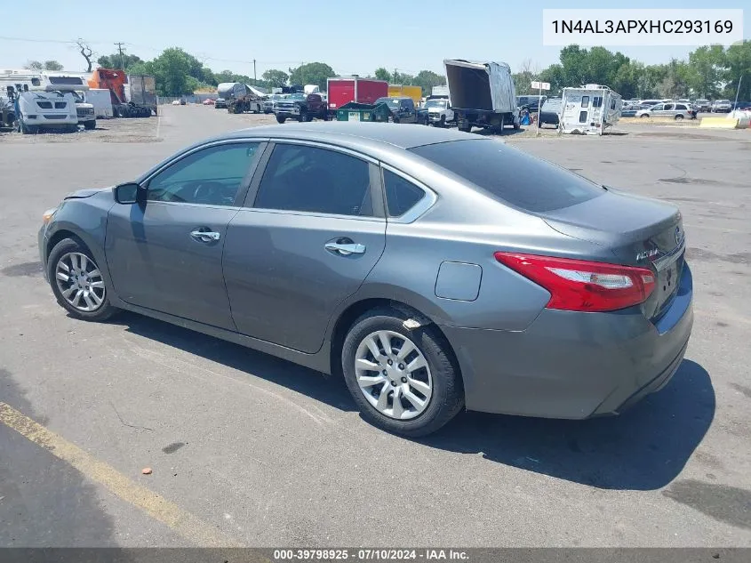 2017 Nissan Altima 2.5 S VIN: 1N4AL3APXHC293169 Lot: 39798925