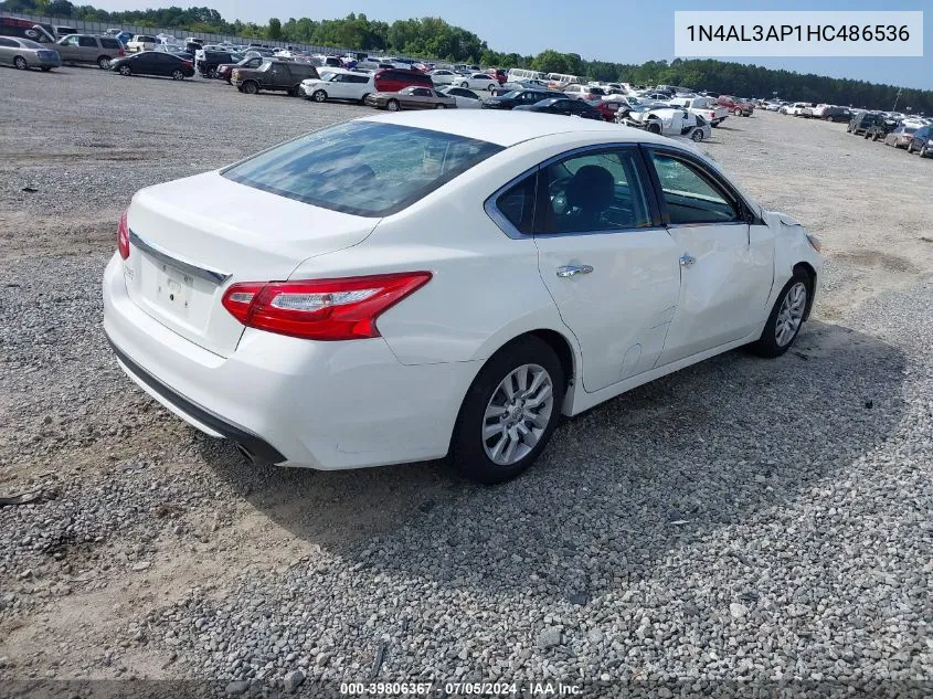 2017 Nissan Altima 2.5 S VIN: 1N4AL3AP1HC486536 Lot: 39806367