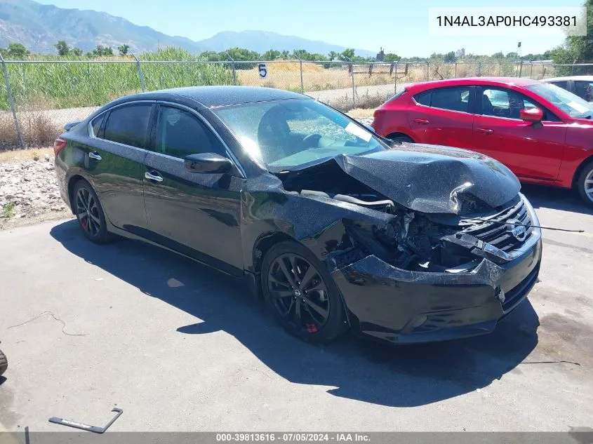 2017 Nissan Altima 2.5 Sr VIN: 1N4AL3AP0HC493381 Lot: 39813616