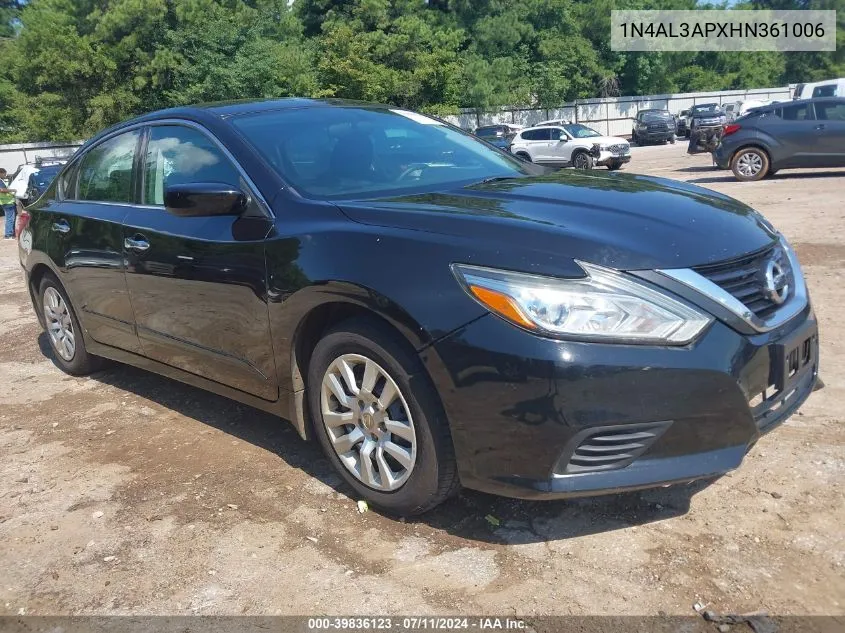 1N4AL3APXHN361006 2017 Nissan Altima 2.5 S