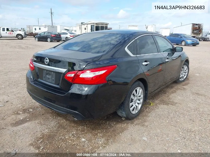 2017 Nissan Altima 2.5 S VIN: 1N4AL3AP9HN326683 Lot: 39861456