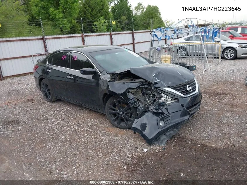 2017 Nissan Altima 2.5 Sr VIN: 1N4AL3AP7HC223645 Lot: 39862969