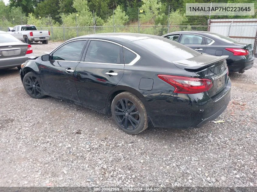 2017 Nissan Altima 2.5 Sr VIN: 1N4AL3AP7HC223645 Lot: 39862969