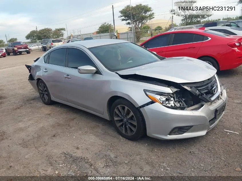 2017 Nissan Altima 2.5 Sv VIN: 1N4AL3AP5HC231291 Lot: 39865854