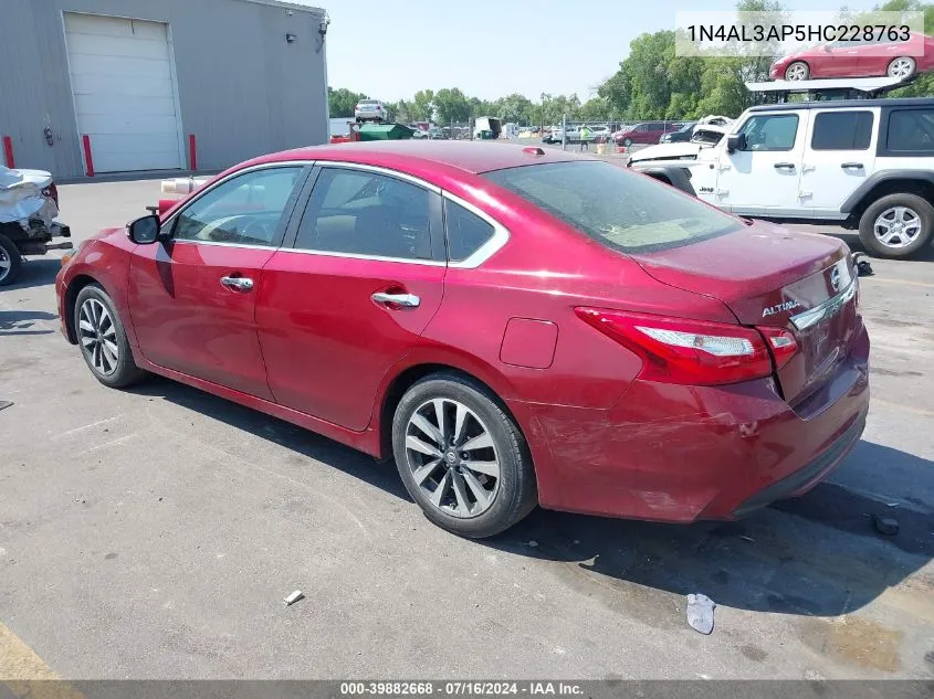 2017 Nissan Altima 2.5 Sl VIN: 1N4AL3AP5HC228763 Lot: 39882668