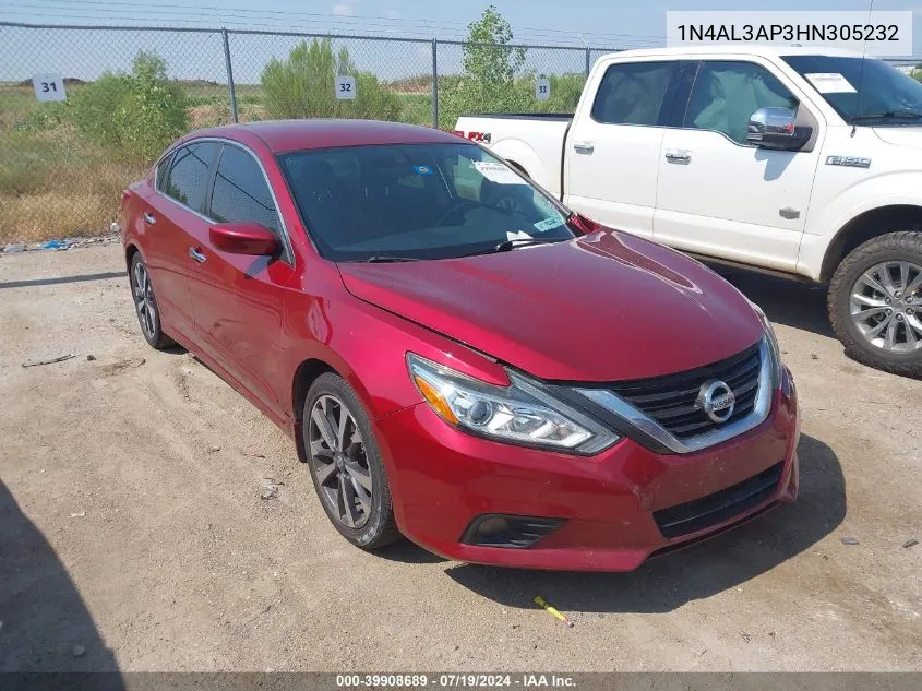 2017 Nissan Altima 2.5 Sr VIN: 1N4AL3AP3HN305232 Lot: 39908689