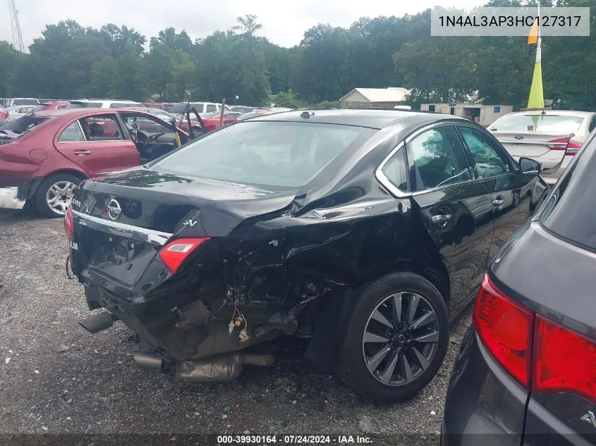 2017 Nissan Altima 2.5 Sv VIN: 1N4AL3AP3HC127317 Lot: 39930164