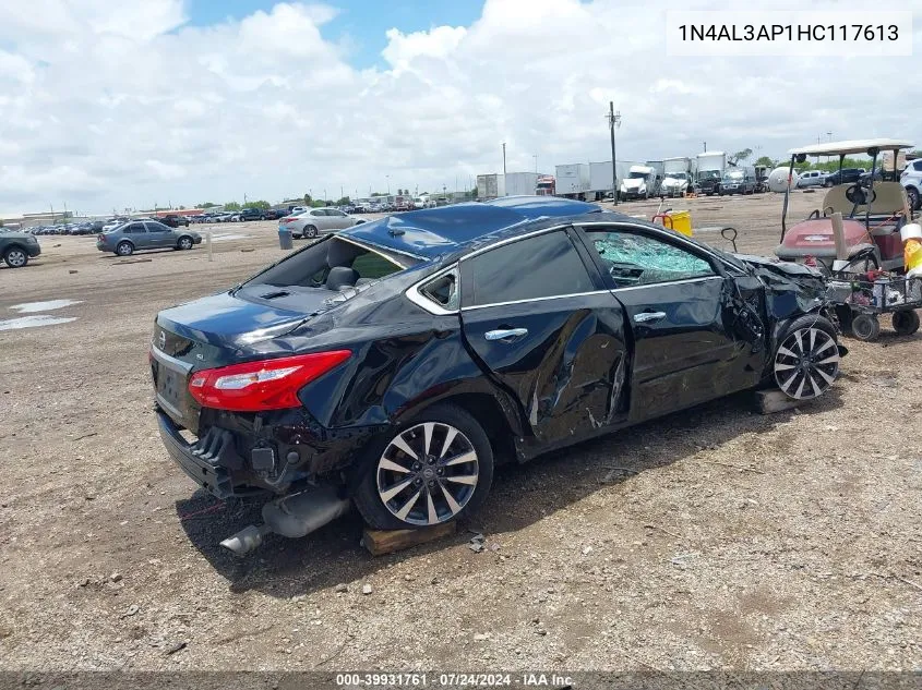 2017 Nissan Altima 2.5 Sl VIN: 1N4AL3AP1HC117613 Lot: 39931761