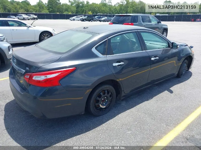 2017 Nissan Altima 2.5 Sl VIN: 1N4AL3AP3HC213159 Lot: 39934205