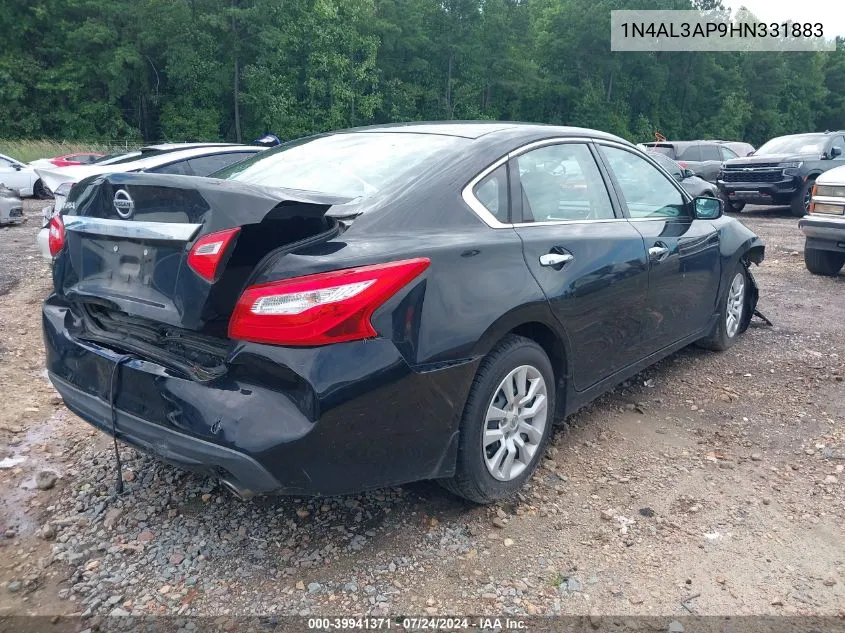 2017 Nissan Altima 2.5 S VIN: 1N4AL3AP9HN331883 Lot: 39941371