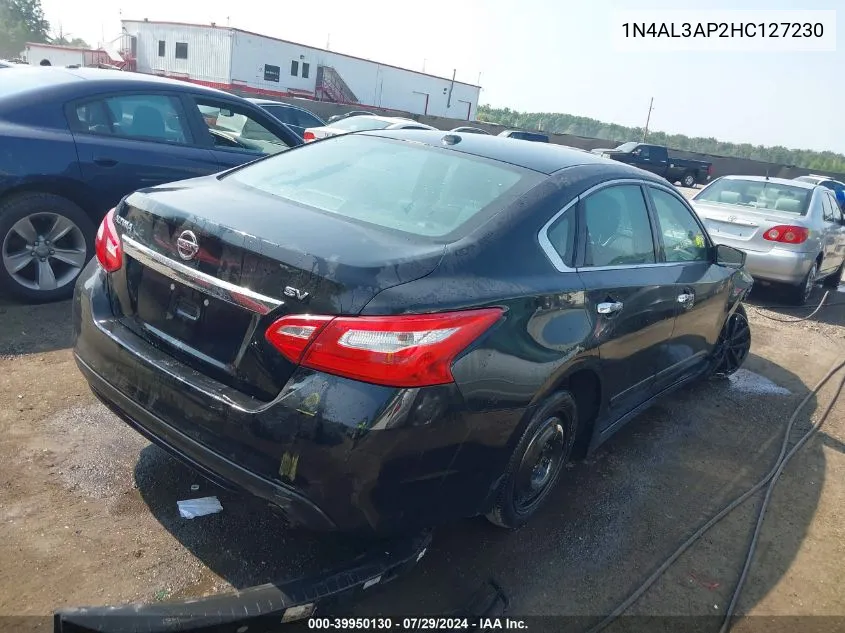 2017 Nissan Altima 2.5 Sv VIN: 1N4AL3AP2HC127230 Lot: 39950130