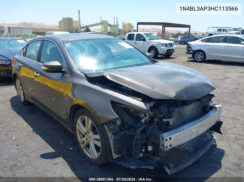 1N4BL3AP3HC113566 2017 Nissan Altima 3.5 Sl/3.5 Sr