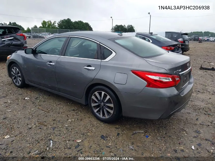 1N4AL3AP3HC206938 2017 Nissan Altima 2.5 Sv