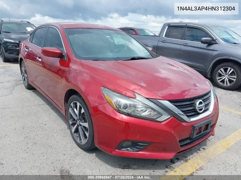 2017 Nissan Altima 2.5 Sr VIN: 1N4AL3AP4HN312304 Lot: 39958947