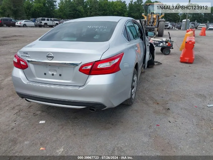 2017 Nissan Altima 2.5 S VIN: 1N4AL3AP8HC123912 Lot: 39967723