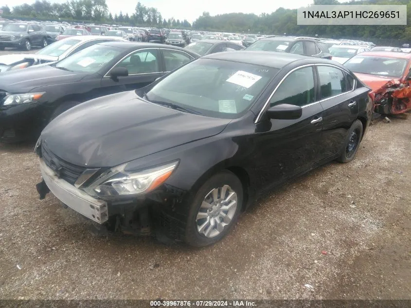 2017 Nissan Altima 2.5 S VIN: 1N4AL3AP1HC269651 Lot: 39967876