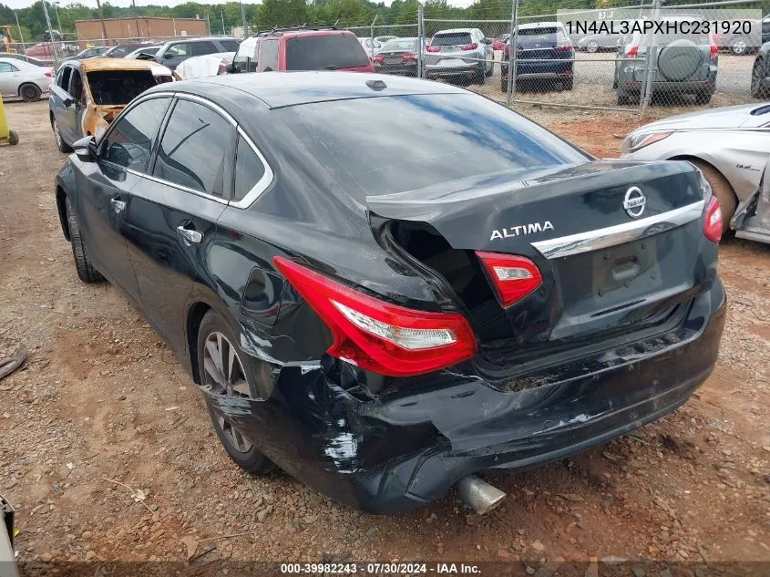 1N4AL3APXHC231920 2017 Nissan Altima 2.5 Sl