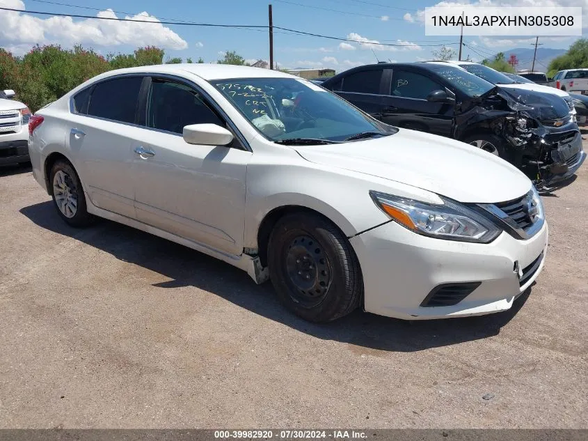 2017 Nissan Altima 2.5 S VIN: 1N4AL3APXHN305308 Lot: 39982920