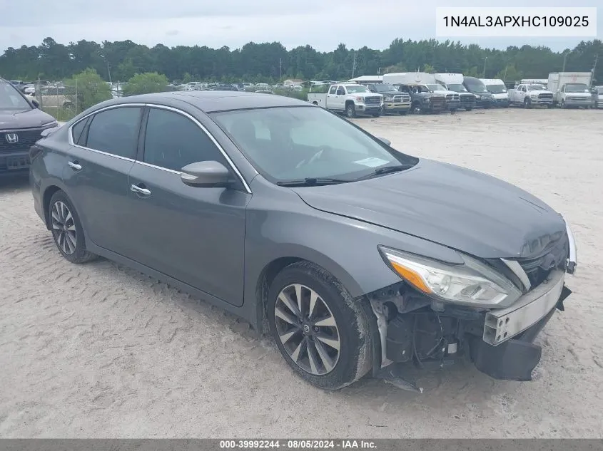 1N4AL3APXHC109025 2017 Nissan Altima 2.5 Sl