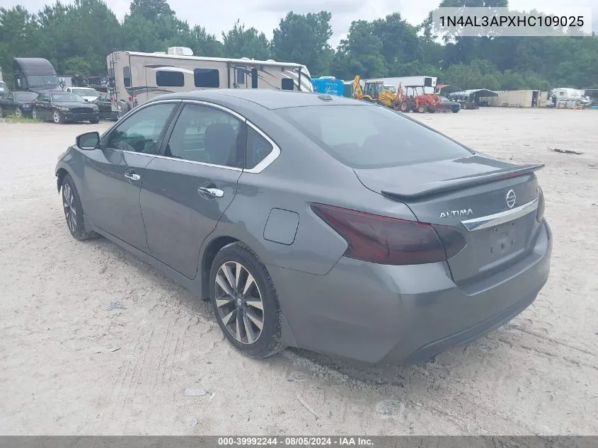 1N4AL3APXHC109025 2017 Nissan Altima 2.5 Sl